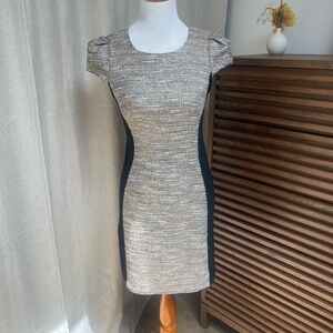 Moulinette Soeurs metallic illusion dress